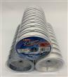 MULTIFILAMENTO X-FISH LATIGAZO 4X 100MTS 0,14mm EN BLANCO Y GRIS