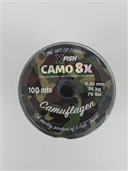 MULTIFILAMENTO CAMO XFISH 8X 100MTS 0,35